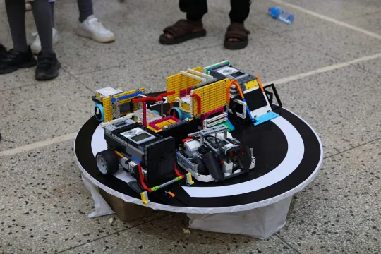 Sumo robot at the exhibition in Uganda