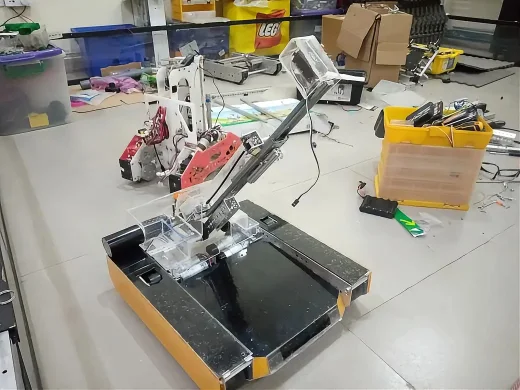 Surveillance Robot built by students using FTC parts