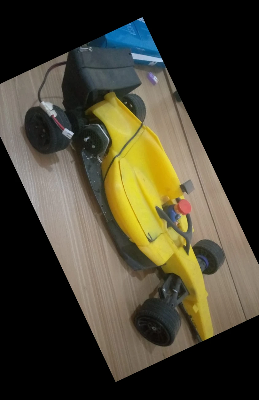 REV remote-control car during activities in Uganda